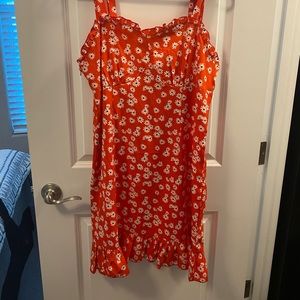 Red floral sundress, size XL
